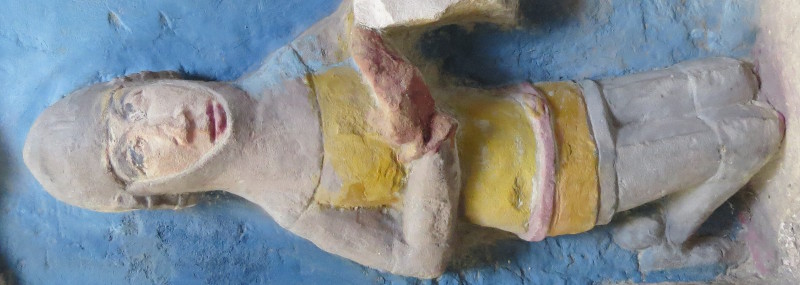 Wales St Athan - St Athan William Berkrolles 1327 and wife Phelice de Vere